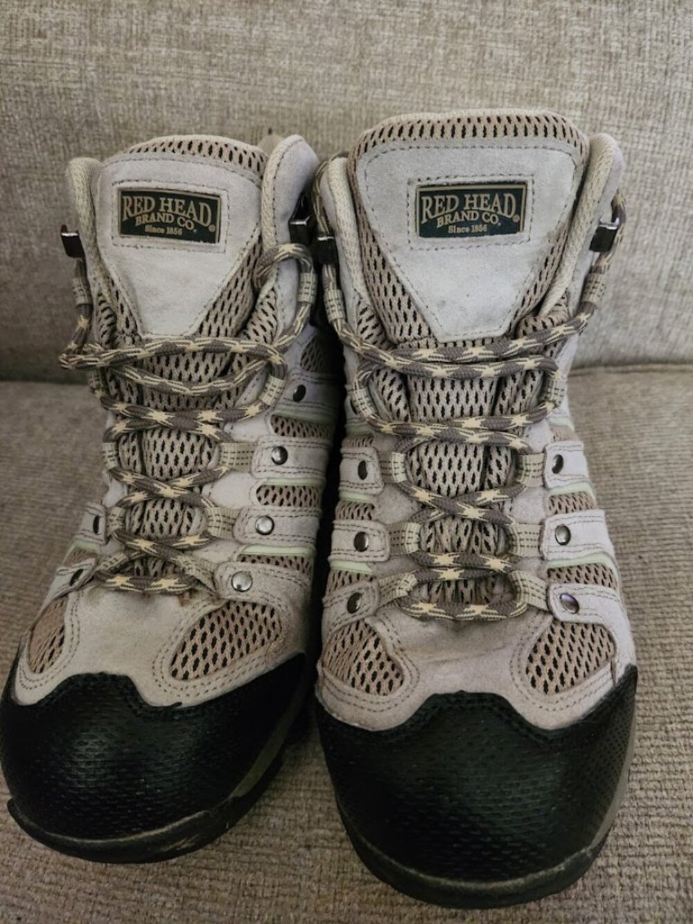 redhead hiking boots